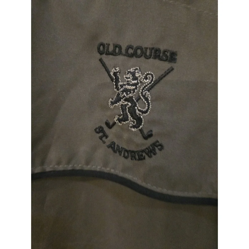 Vintage Sunderland Scotland St Andrews Golf Rain Pullover Jacket Mens L